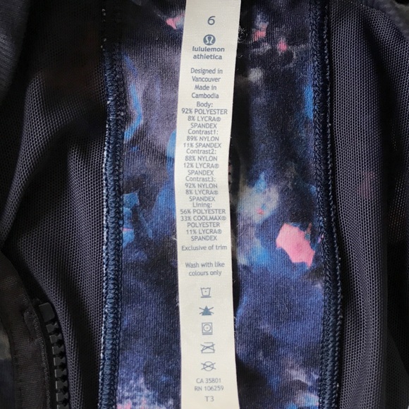SOLD Lululemon If You're Lucky Jacket Floral - Picture 4 of 8